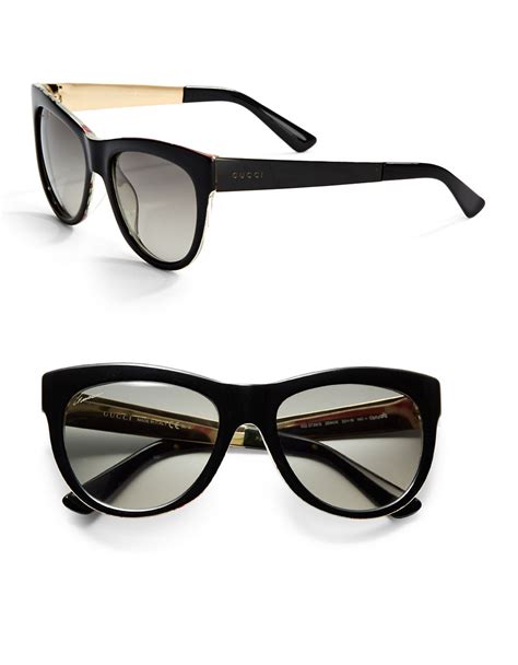 gucci 55mm cat-eye sunglasses|gucci cat eye sunglasses black.